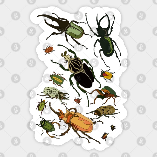 Beetle-mania! Sticker by DashingGecko